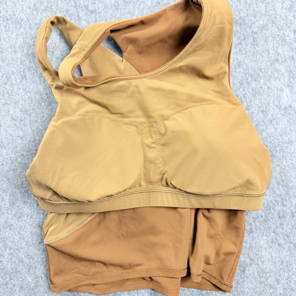 Lululemon Nulu Asymmetrical Yoga Tank Top Womens Size 8 Copper Brown W1CZ7S - Picture 8 of 10
